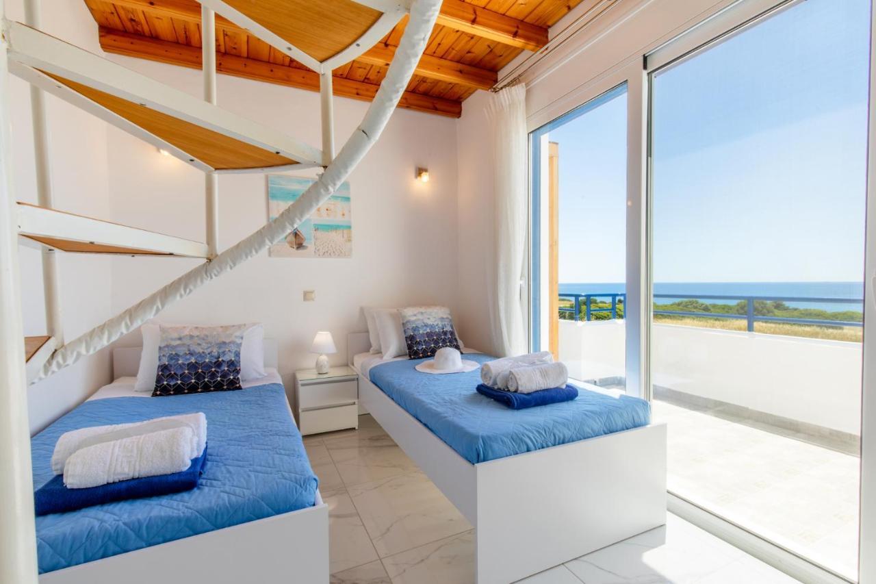 White Blue Villa Lakhania Exteriér fotografie